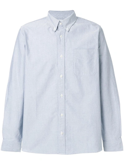 Shop Visvim Contrast Elbow Patch Shirt