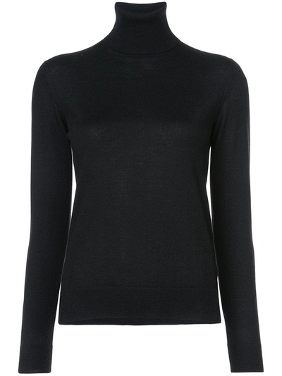 Shop Ralph Lauren Turtleneck Jumper In Black