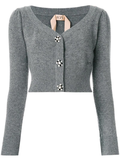 Shop N°21 Cropped Embellished Button Cardigan