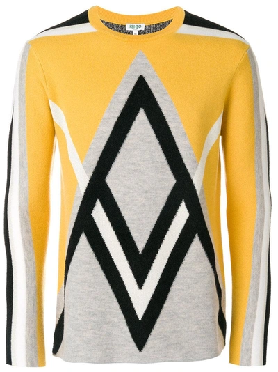 Shop Kenzo Argyle Sweatshirt