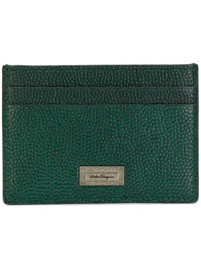 Shop Ferragamo Logo Plaque Cardholder