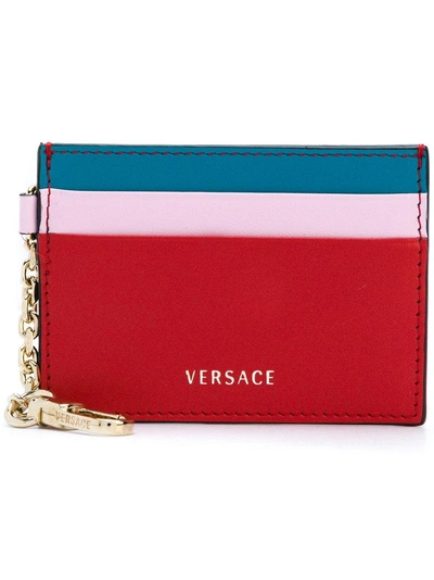 Shop Versace Three-tone Chain Card Case