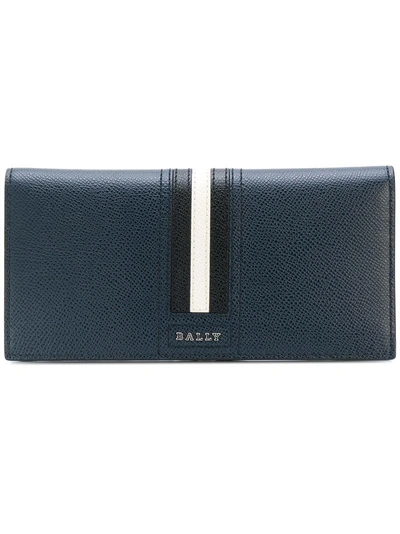 Shop Bally Trigo Continental Wallet In Blue