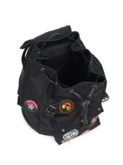 Shop Saint Laurent Noe Backpack In Black Multi