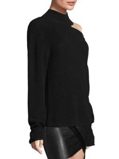 Shop Rta Langley Cutout Cotton Sweater In Winter