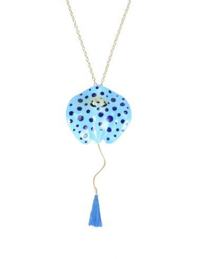 Shop Nach Necklace In Sky Blue