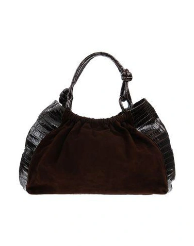 Shop Al Duca D'aosta Handbag In Dark Brown