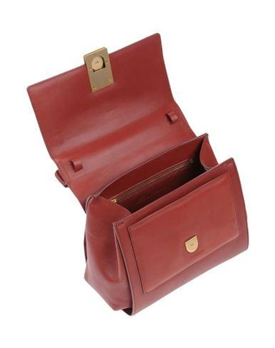 Shop Santoni Handbag In Maroon