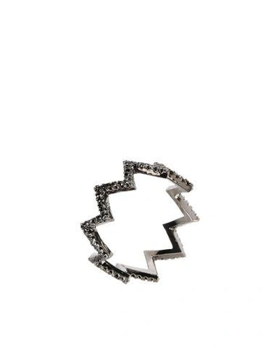 Shop Federica Tosi Ring In Lead