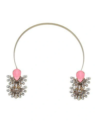 Shop Lisa C Bijoux Necklace In Pink