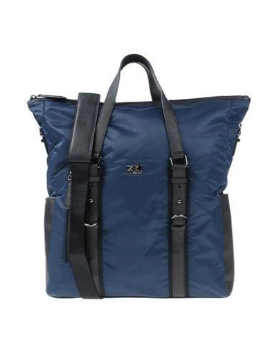 Shop Class Roberto Cavalli Handbags In Dark Blue