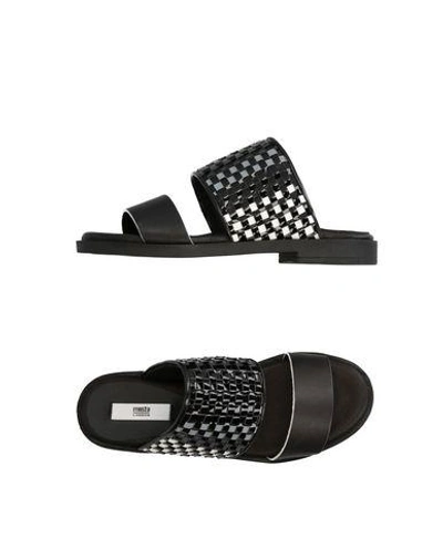 Shop Miista Sandals In Black