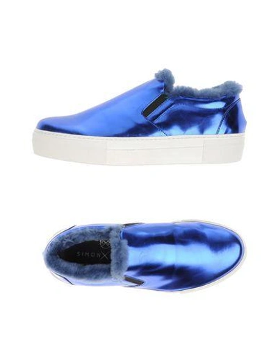 Shop Simon Scott Sneakers In Blue