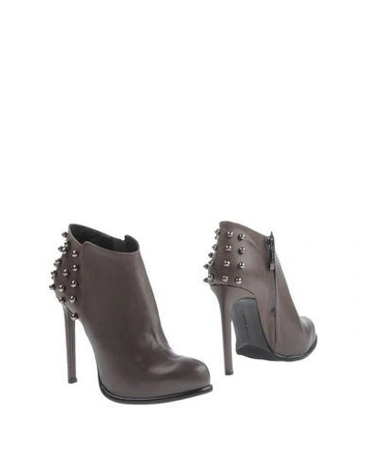 Shop Gianni Marra Ankle Boot In Dove Grey