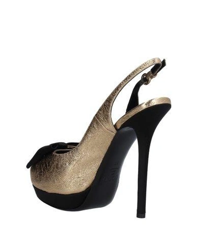 Shop Rodo Woman Sandals Platinum Size 6 Calfskin In Grey