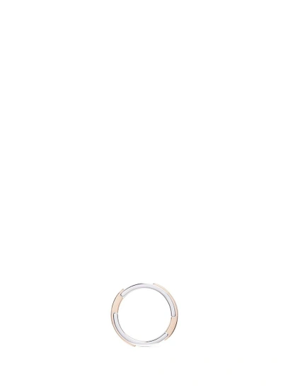 Shop Dauphin 'volume' 18k Rose And White Gold Ring In Metallic