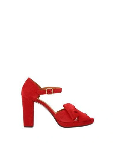 Shop Chie Mihara Sandals In Brick Red