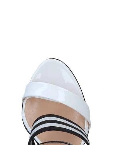Shop Atos Lombardini Sandals In White