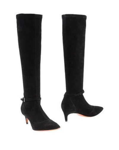 Shop Santoni Woman Boot Black Size 9.5 Leather