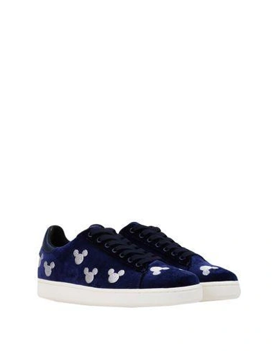 Shop Moa Master Of Arts Moaconcept Woman Sneakers Midnight Blue Size 7.5 Textile Fibers, Leather