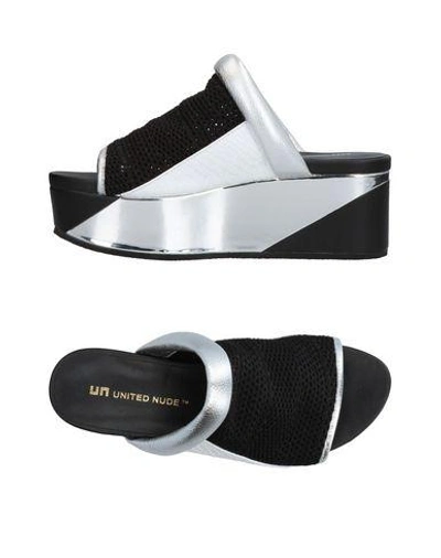 Shop United Nude Sandals In Black