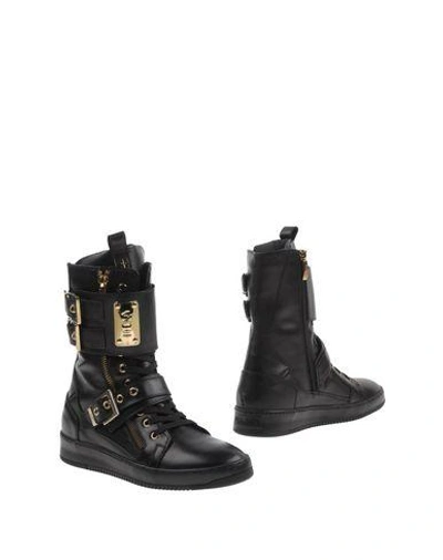 Shop Cesare Paciotti 4us Ankle Boots In Black