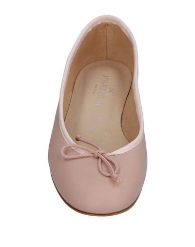 Shop Josefinas Ballet Flats In Pale Pink