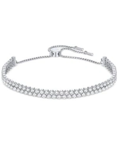 Swarovski Subtle Bracelet In Silver - Clear