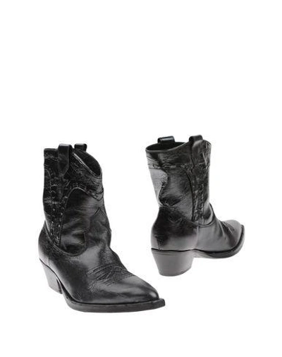 Shop Lemaré Woman Ankle Boots Steel Grey Size 7 Leather