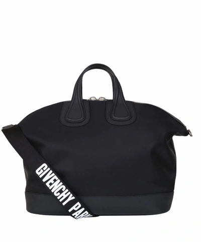 Shop Givenchy Corduroy Nightingale Bag In Nero
