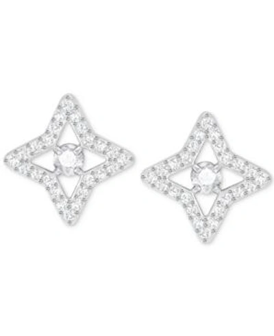 Shop Swarovski Silver-tone Crystal Star Stud Earrings