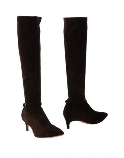 Shop Santoni Boots In Dark Brown