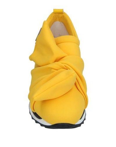 Shop Atos Lombardini Sneakers In Yellow