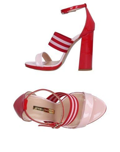 Shop Atos Lombardini Sandals In Pink