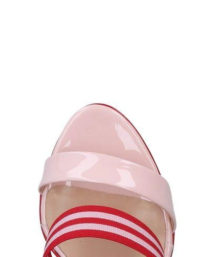 Shop Atos Lombardini Sandals In Pink