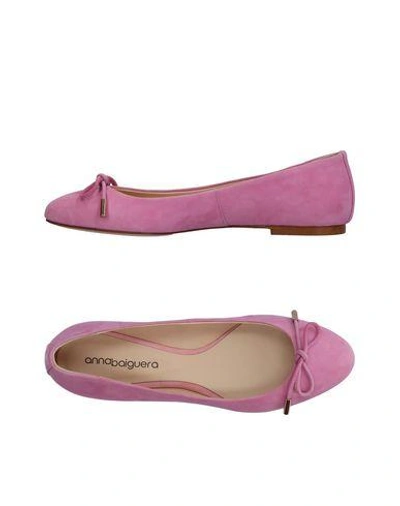 Shop Anna Baiguera Ballet Flats In Pink