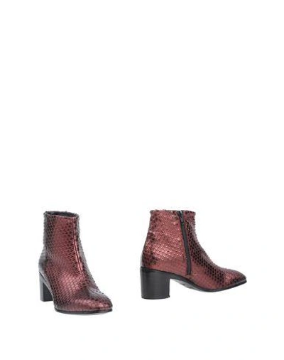 Shop Alexander Hotto Ankle Boot In Deep Purple