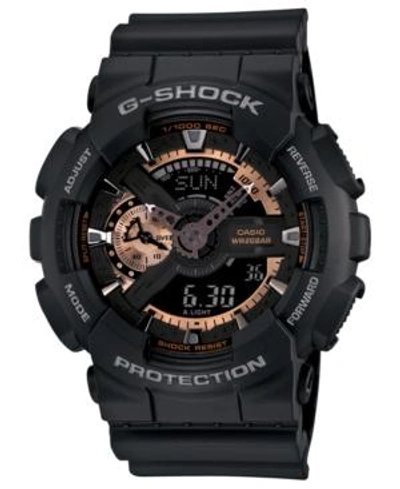 Shop G-shock Men's Analog Digital Black Resin Strap Watch 51x55mm Ga110rg-1a