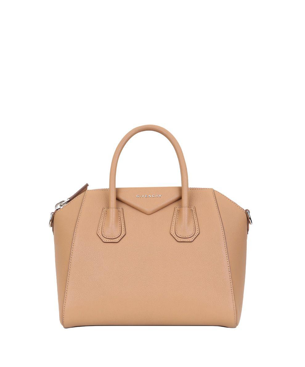 Givenchy Antigona Small Leather Bag In Beige | ModeSens