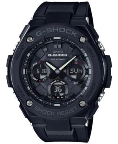 Shop G-shock Men's Analog-digital Black Ip With Black Resin Strap G-steel Watch 51x53mm Gsts100g-1b
