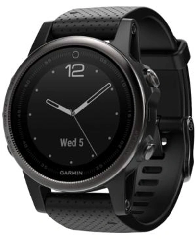 Shop Garmin Unisex Fenix 5s Sapphire Black Strap Analog-digital Gps Smart Watch 42mm