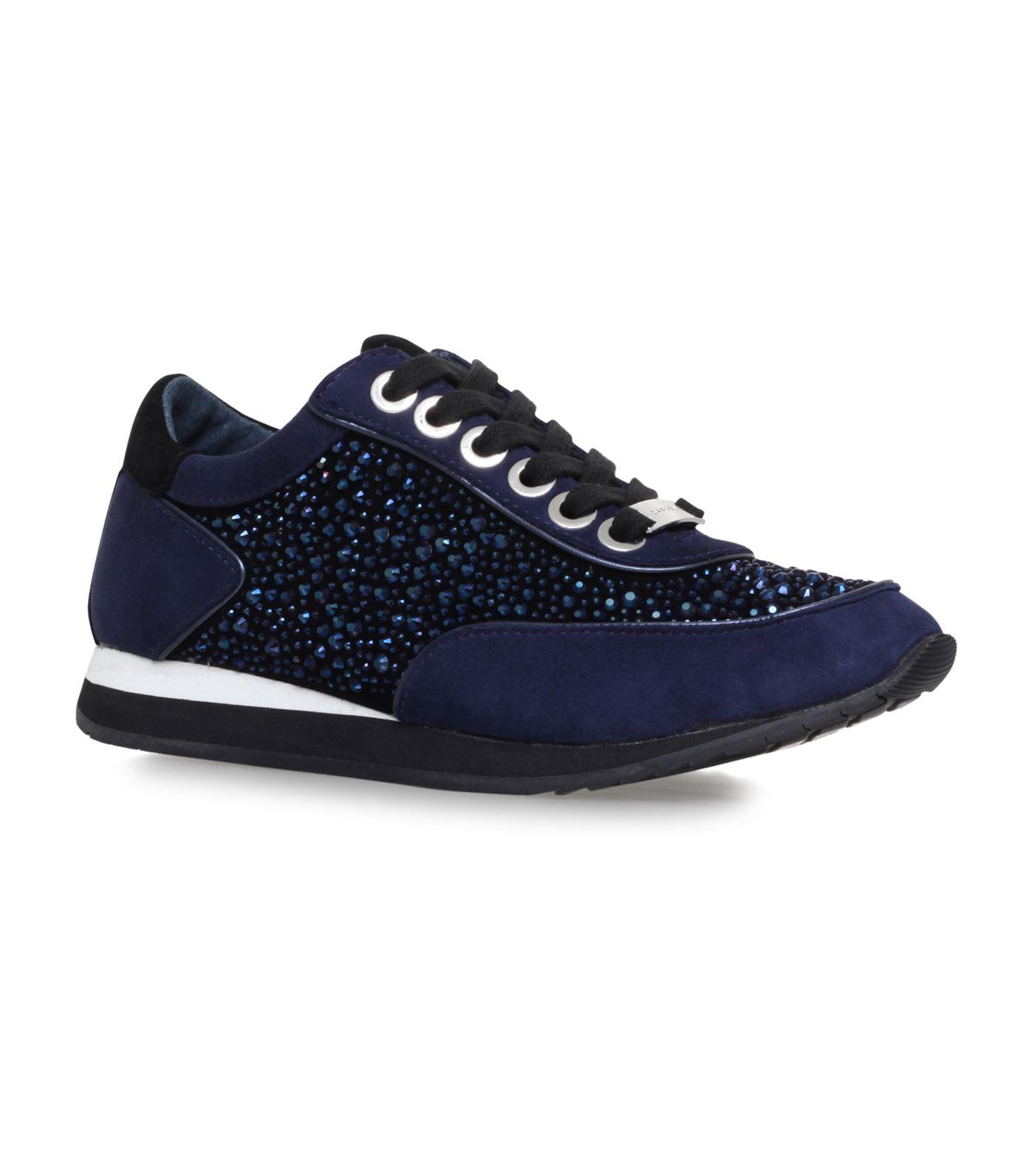 carvela blue trainers