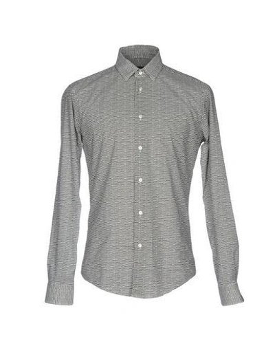 Shop Brian Dales Patterned Shirt In Black