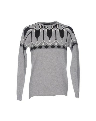 DANIELE ALESSANDRINI DANIELE ALESSANDRINI MAN SWEATER LIGHT GREY SIZE 40 WOOL, POLYAMIDE 39740703WR 2