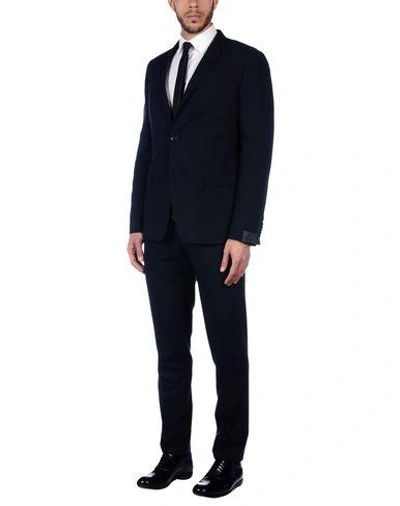 Shop Alessandro Dell'acqua Suits In Dark Blue