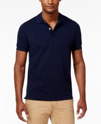 Shop Brooks Brothers Red Fleece Men's Slim-fit Pique Knit Cotton Polo In Navy