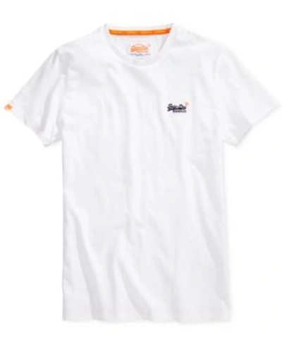 Shop Superdry Men's Vintage Embroidered-logo Cotton T-shirt In Optic White