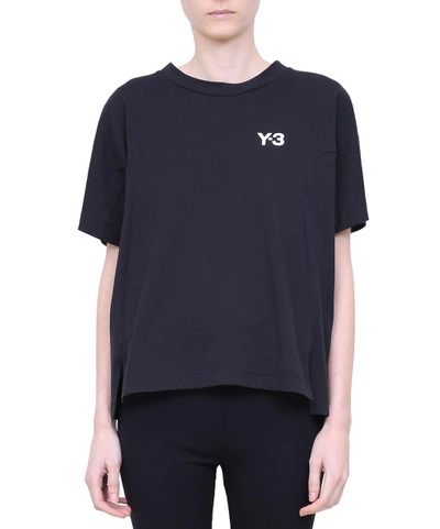 Shop Y-3 Graphic Cotton T-shirt In Nero