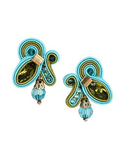 Shop Dori Csengeri Earrings In Turquoise