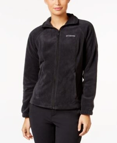 Shop Columbia Petite Benton Springs Fleece Jacket In Black